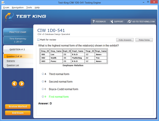 Valid 1D0-622 Test Duration | CIW Online 1D0-622 Training