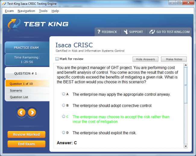 CRISC Actual Braindumps - Sample CRISC Test Online, Best CRISC Practice