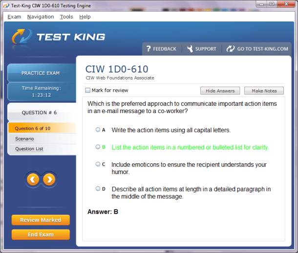 CIW Exam 1D0-622 Simulations - 1D0-622 Exam Format, Real 1D0-622 Exam Answers