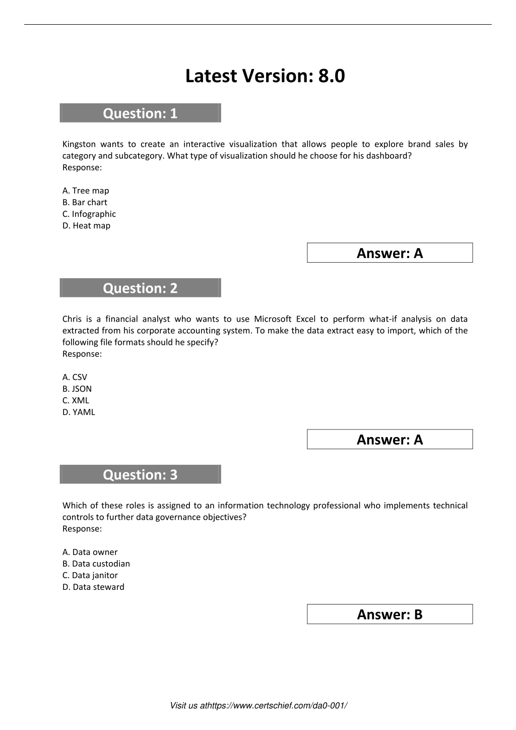 DA0-001 Valid Dumps Ebook & DA0-001 Latest Braindumps Pdf - DA0-001 Valid Real Test