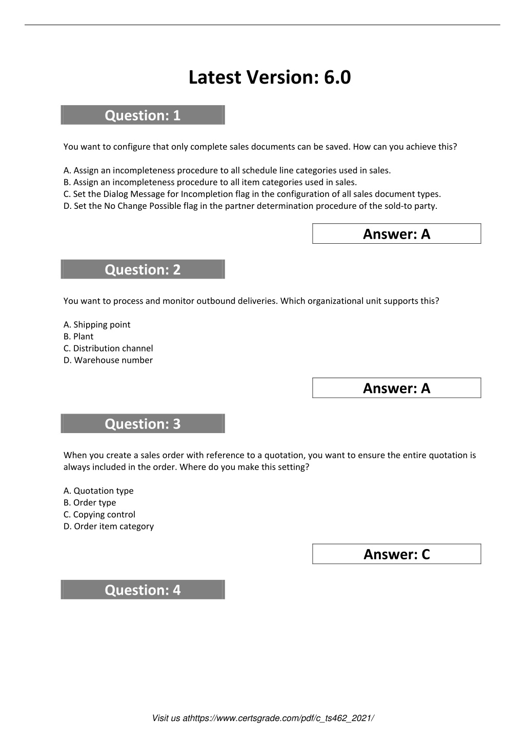 C-TS462-2021 Exam Sample Questions | SAP Valid C-TS462-2021 Test Simulator