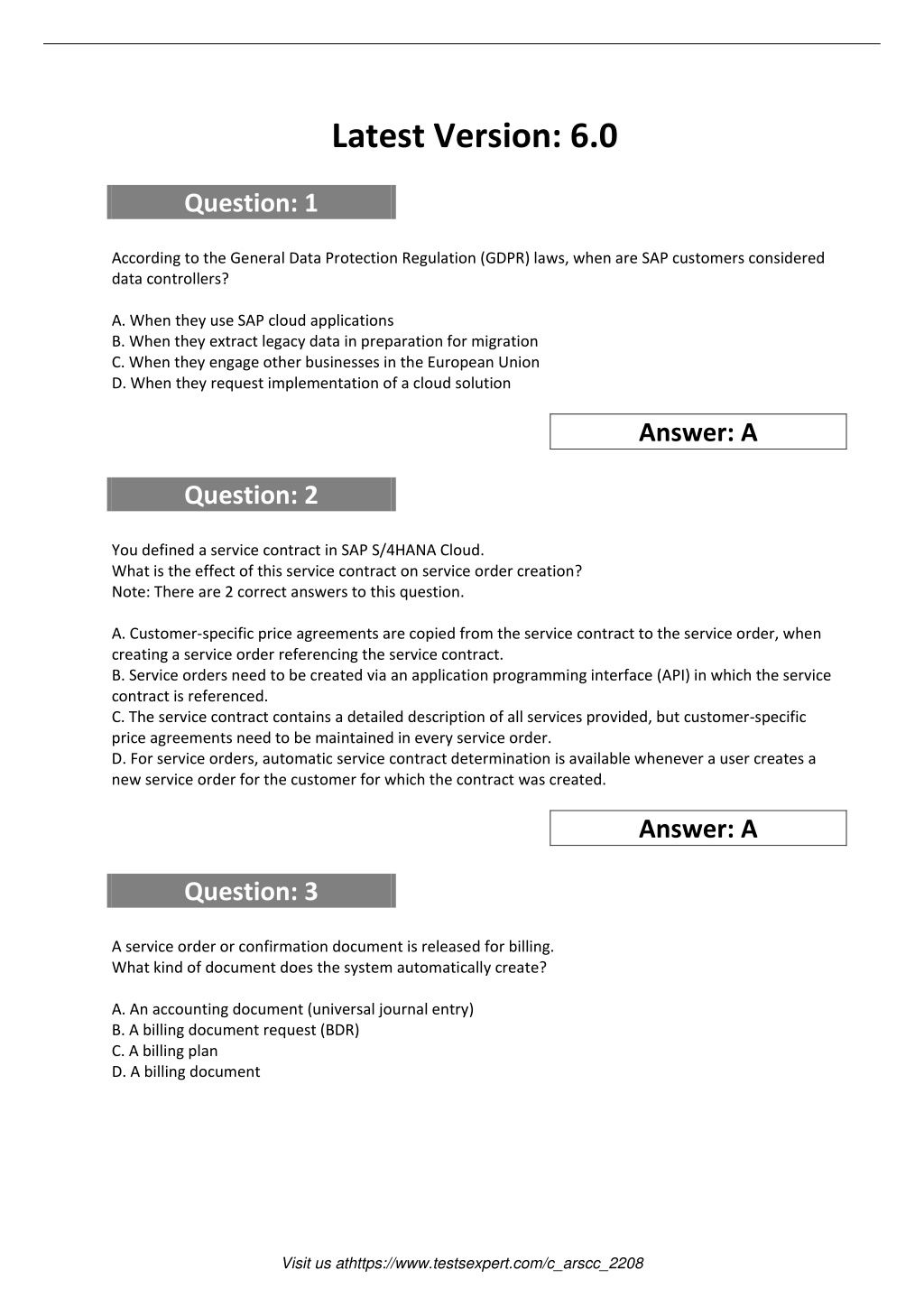 SAP Latest C-ARSCC-2302 Exam Registration | Accurate C-ARSCC-2302 Study Material