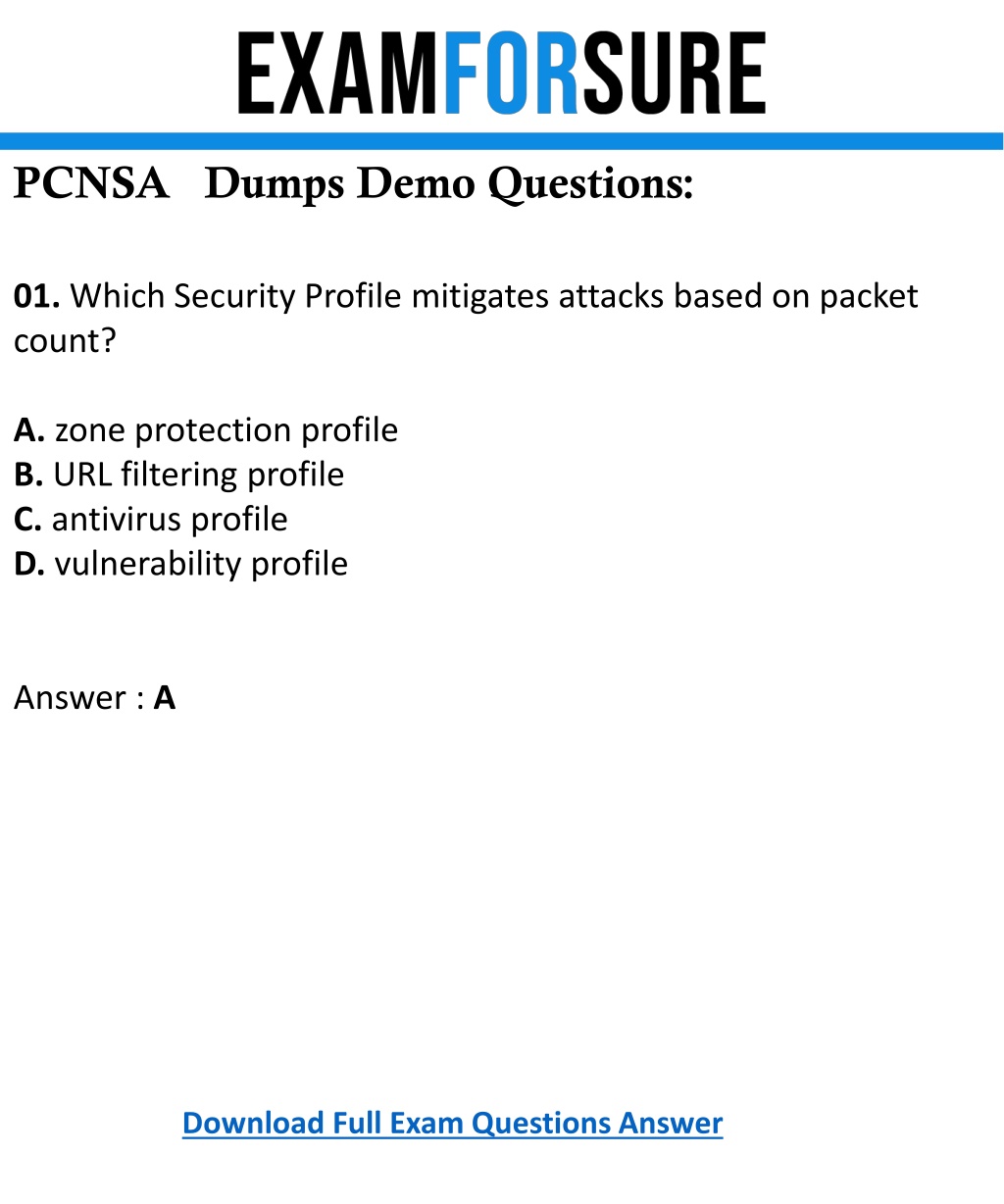 Palo Alto Networks PCNSA Brain Dump Free, PCNSA Exam Dumps Pdf