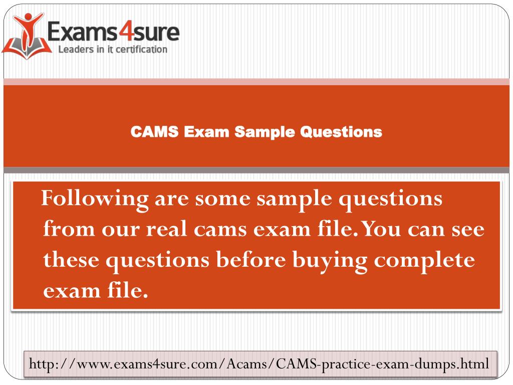 CAMS Test Lab Questions | CAMS Exam Quizzes & CAMS Valid Exam Braindumps