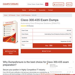 Authorized 300-435 Test Dumps | Latest 300-435 Learning Materials