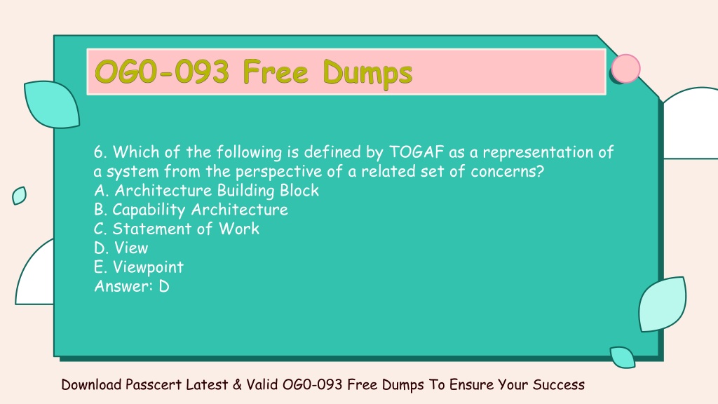 The Open Group OG0-093 Latest Study Notes | Free OG0-093 Exam & OG0-093 Exam Vce Free