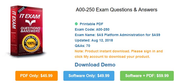 A00-231 Latest Braindumps Questions, SASInstitute A00-231 Pdf Version