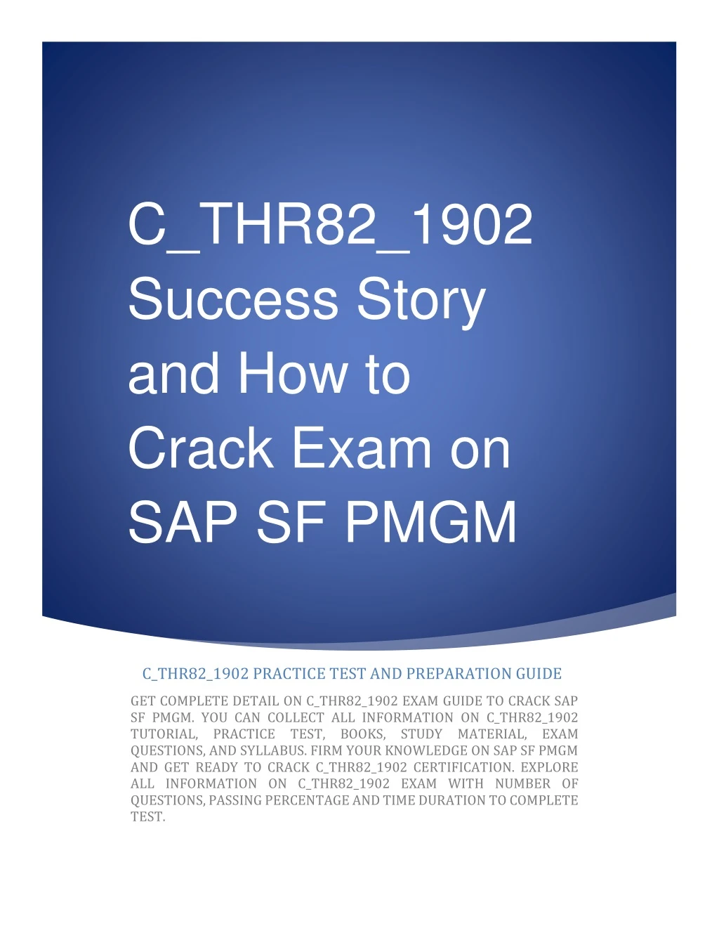 Valid C-THR82-2211 Test Materials, C-THR82-2211 Exam Discount Voucher