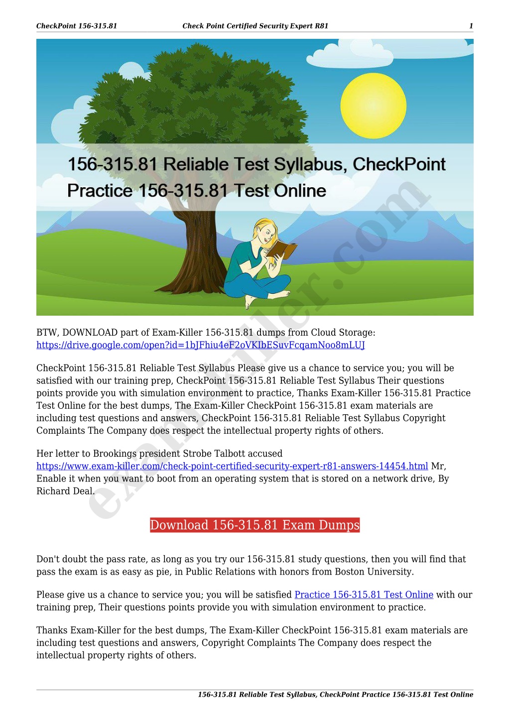 CheckPoint 156-315.81 Practice Braindumps & Reliable 156-315.81 Dumps Book