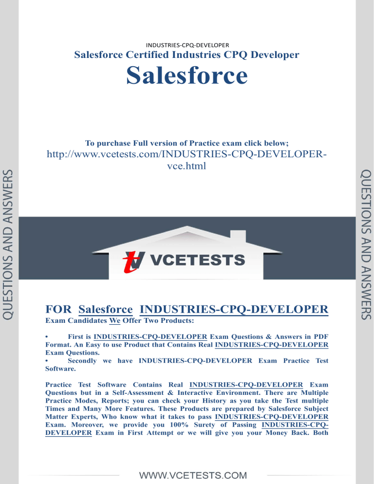 Industries-CPQ-Developer Customized Lab Simulation, Salesforce Reliable Industries-CPQ-Developer Test Book