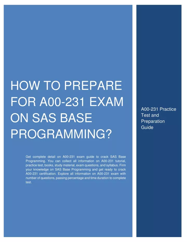 2024 A00-231 Valid Study Plan | A00-231 Exam Experience & Reliable SAS 9.4 Base Programming - Performance-based exam Exam Book