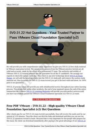 2025 5V0-31.22 Test Pdf & 5V0-31.22 Top Dumps - Latest VMware Cloud Foundation Specialist (v2) Exam Vce