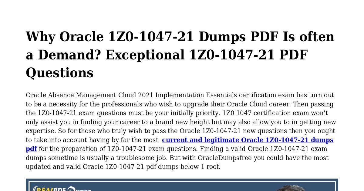 1z0-1047-22 Exam Pass4sure & Oracle Latest 1z0-1047-22 Version