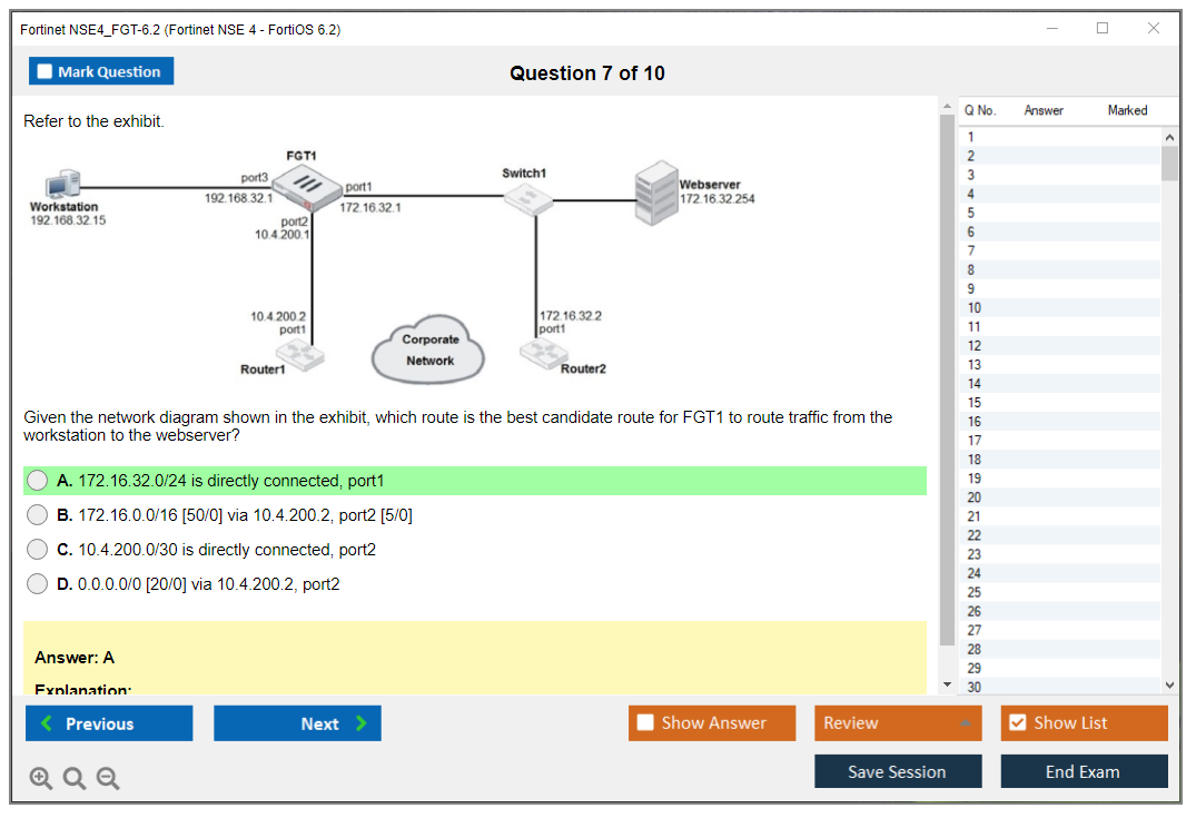 Fortinet NSE4_FGT-7.0 Passing Score Feedback - Latest NSE4_FGT-7.0 Version