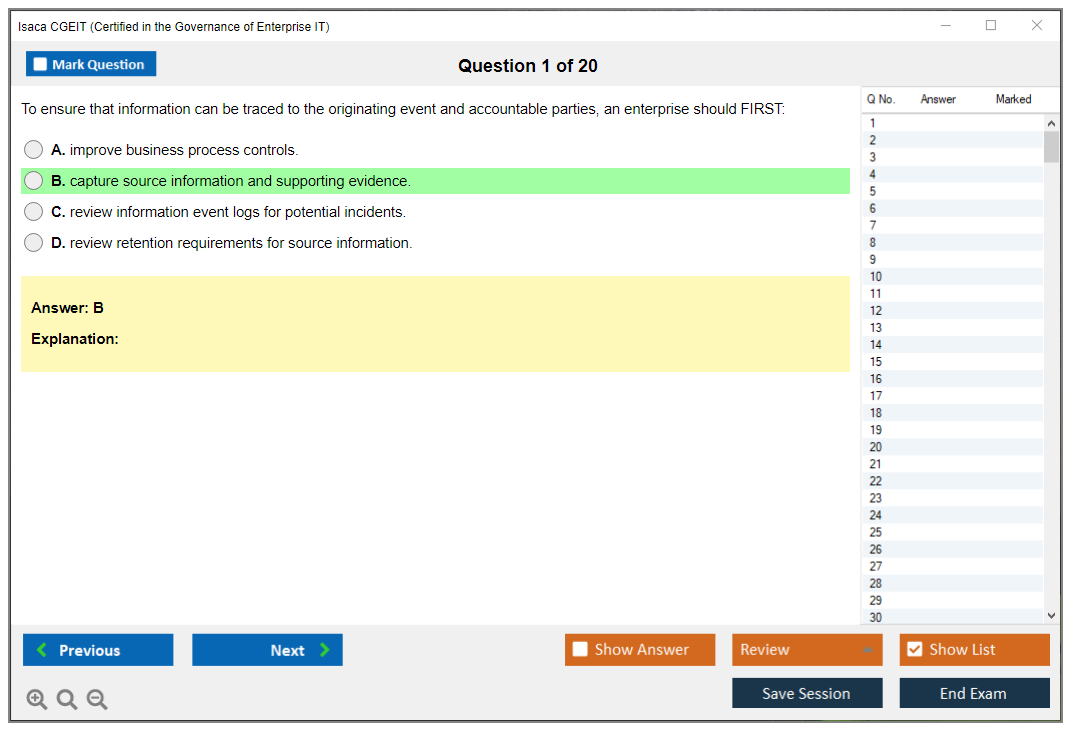 ISACA CGEIT Reliable Test Prep, CGEIT Real Question