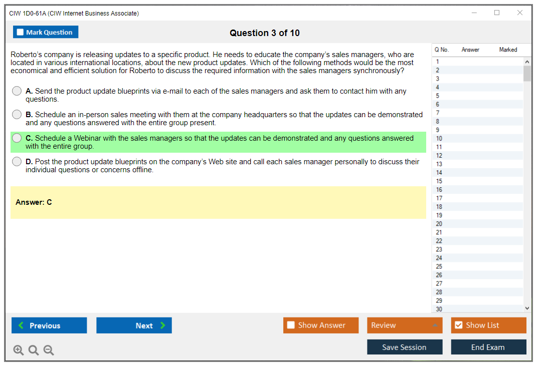 CIW 1D0-623 Reliable Test Voucher | 1D0-623 PDF Question