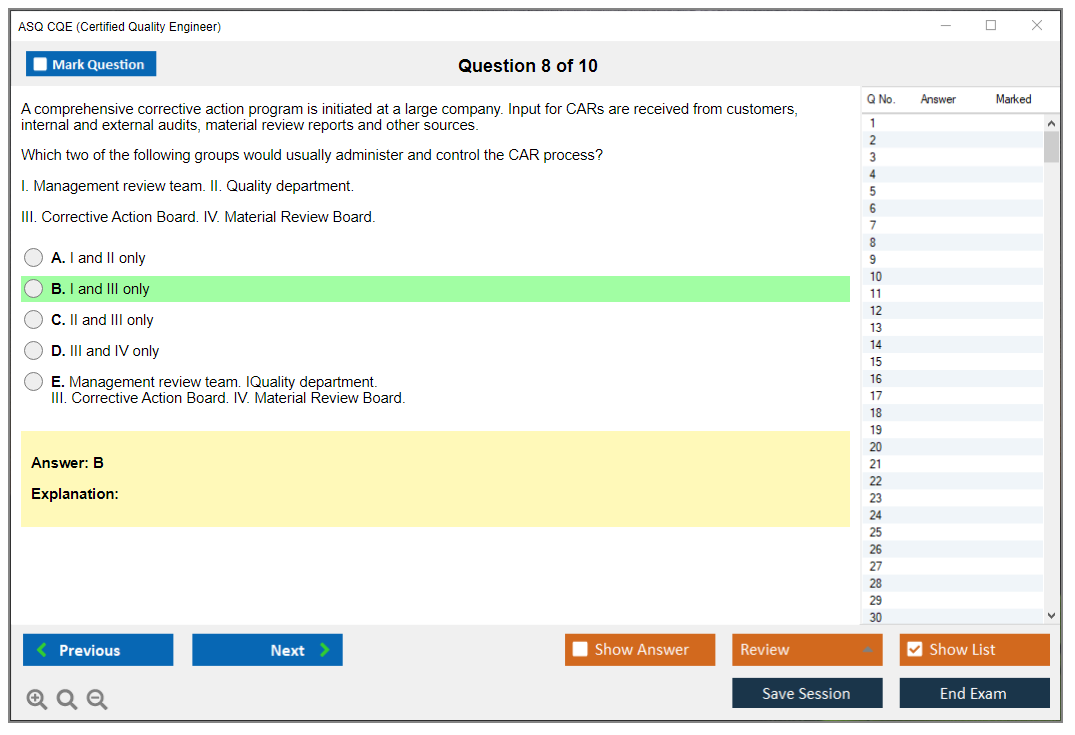 CQE Demo Test | Valid Braindumps CQE Free & CQE Well Prep