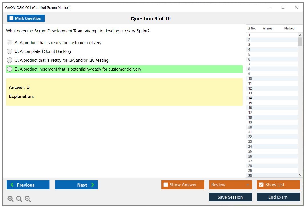 Valid CSCM-001 Exam Prep - GAQM Exam Dumps CSCM-001 Demo