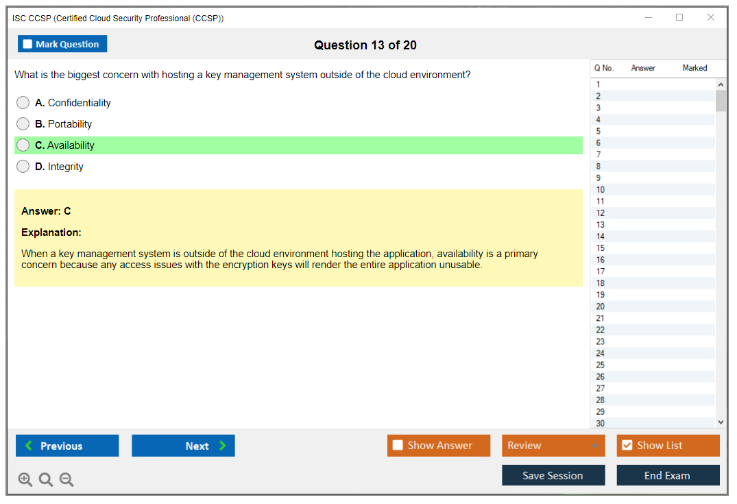 Latest Test CCSP Simulations & ISC CCSP Study Reference