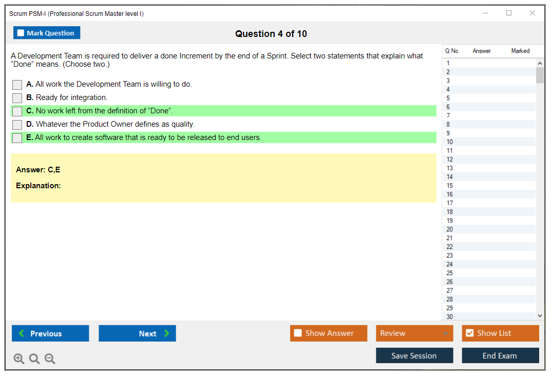 Reliable PSM-I Exam Materials | PSM-I Valid Test Answers