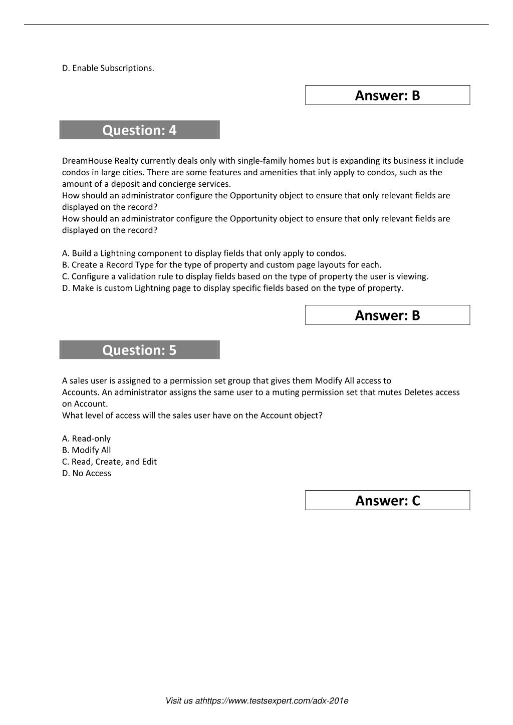 Salesforce Training ADX-201E For Exam & Exam ADX-201E Cram - Reliable ADX-201E Test Prep