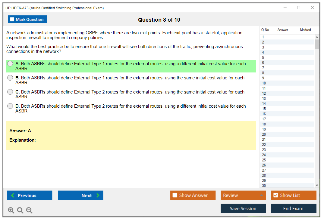 HP New HPE6-A73 Exam Question - Latest HPE6-A73 Exam Practice