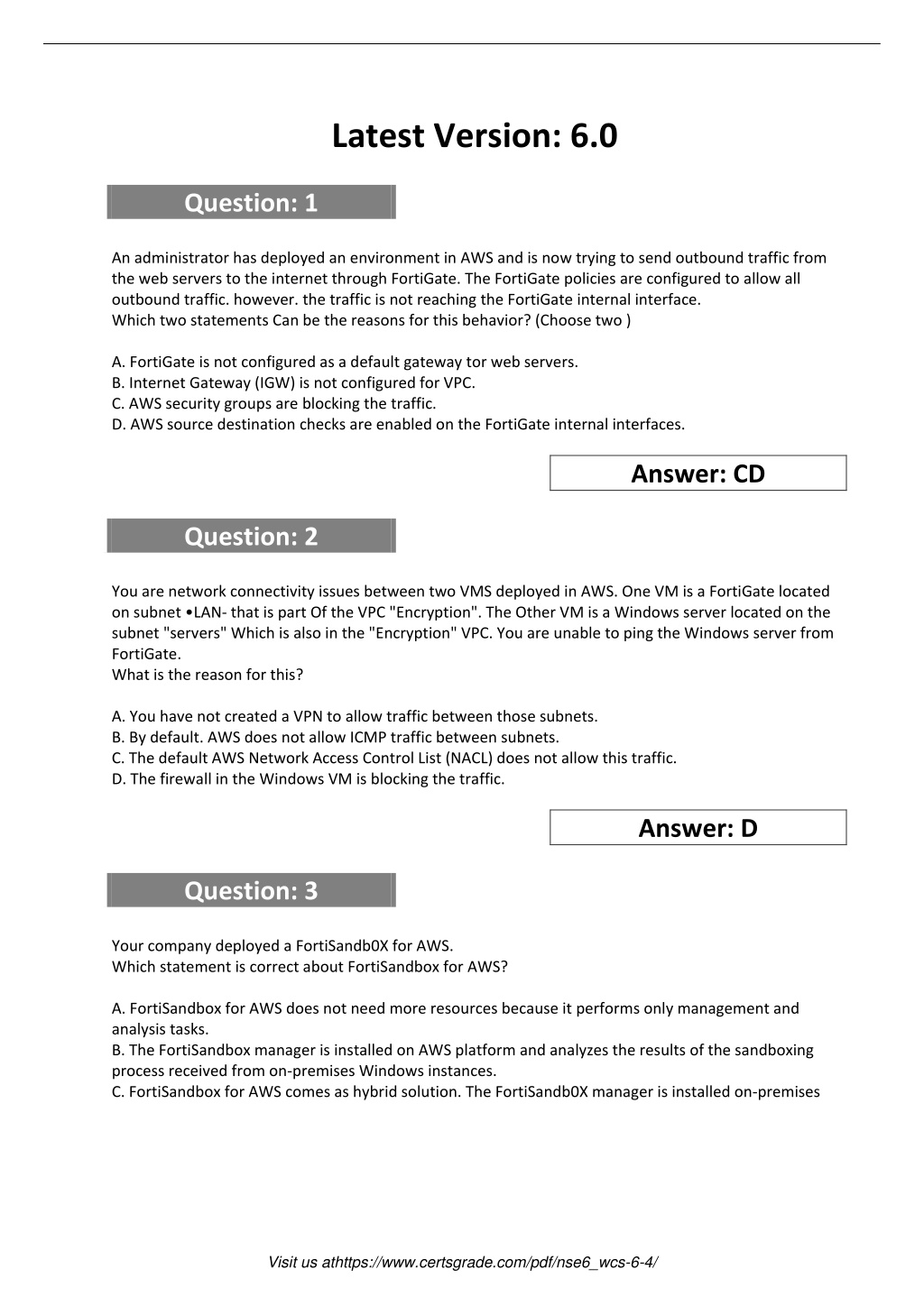 NSE6_FWF-6.4 Download Fee, Latest NSE6_FWF-6.4 Test Guide | NSE6_FWF-6.4 Dumps Questions