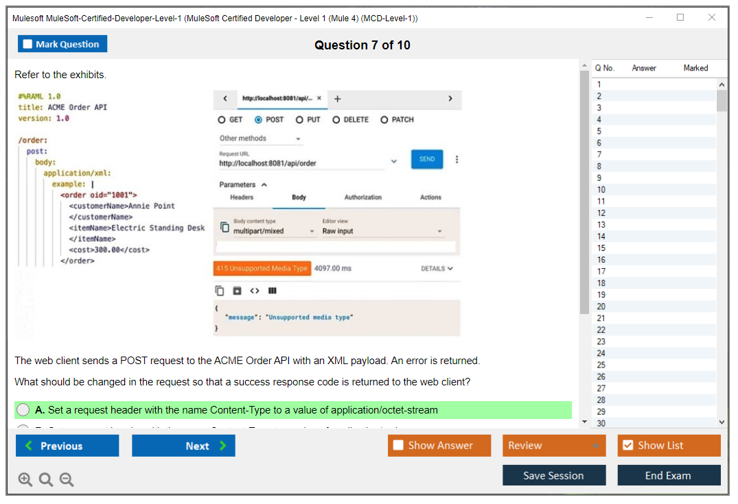 MCIA-Level-1 Free Study Material | MuleSoft Exam MCIA-Level-1 Question