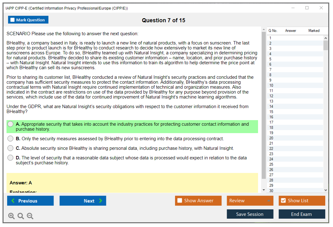 CIPP-E Best Preparation Materials, IAPP Reliable CIPP-E Test Question