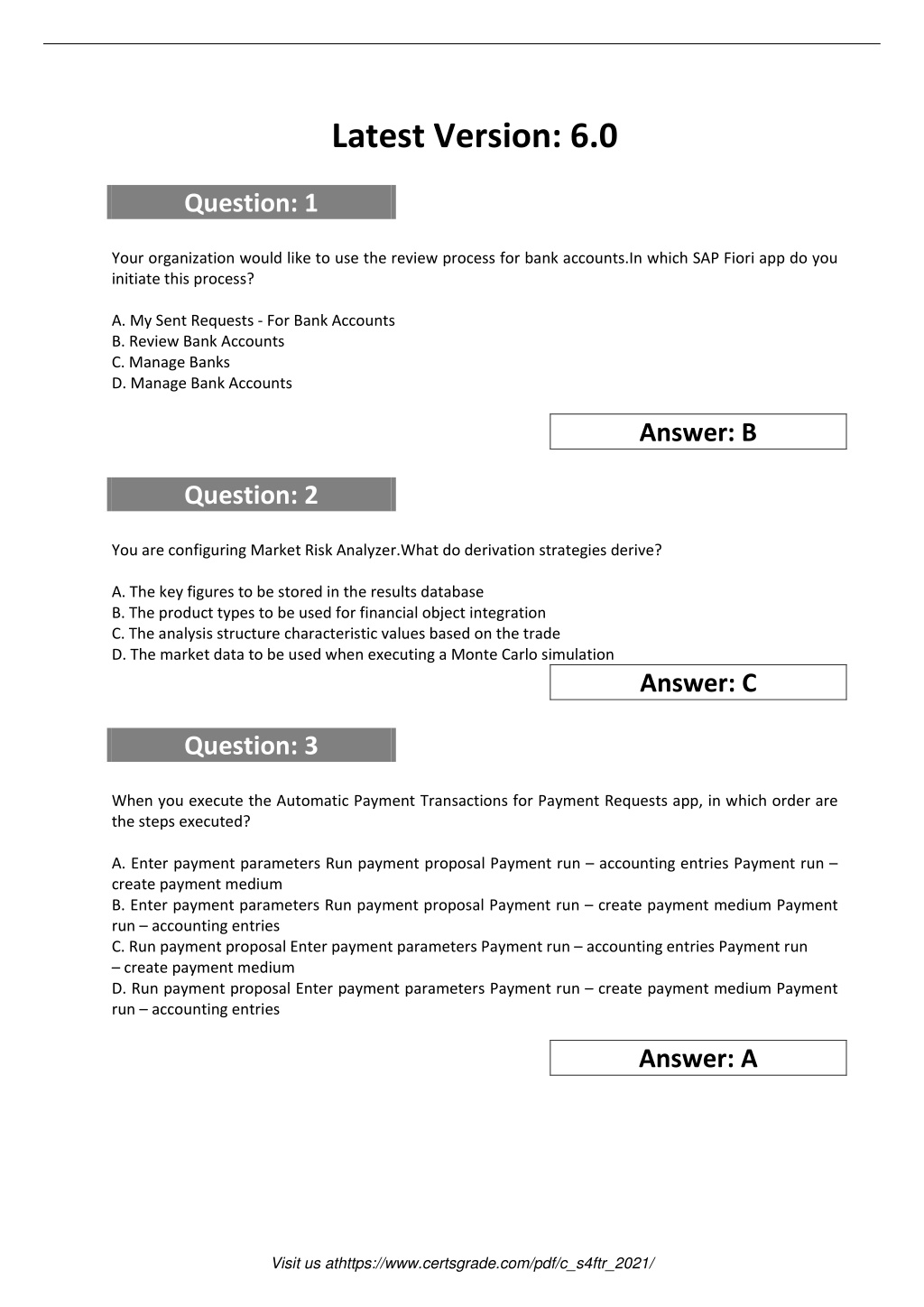 2024 C-S4FTR-2021 Latest Dumps Free - C-S4FTR-2021 Valid Test Labs, Exam SAP Certified Application Associate - Treasury with SAP S/4HANA (SAP S/4HANA 2021) Tutorial