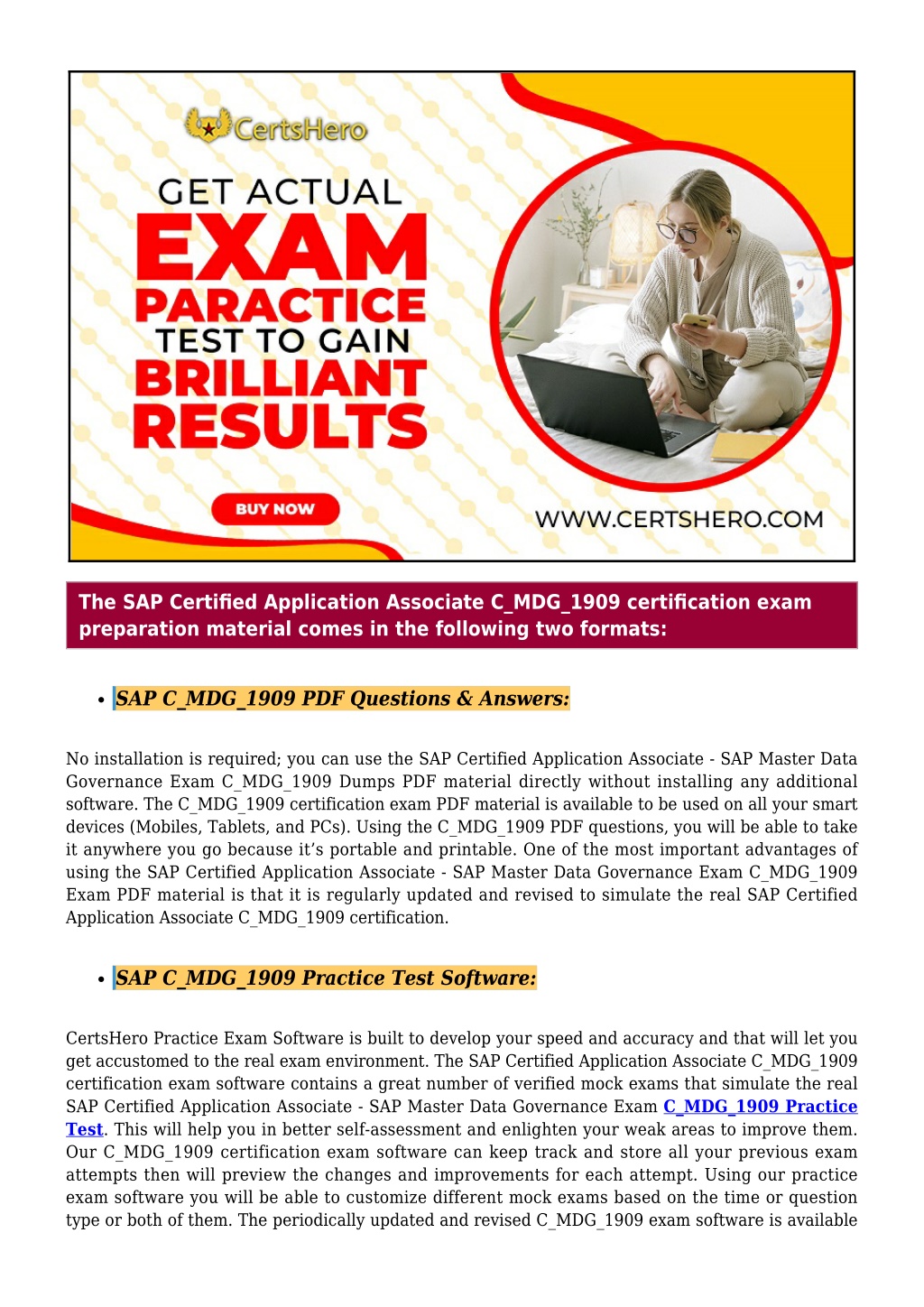 New C-MDG-1909 Exam Papers - Original C-MDG-1909 Questions, C-MDG-1909 Dumps Discount