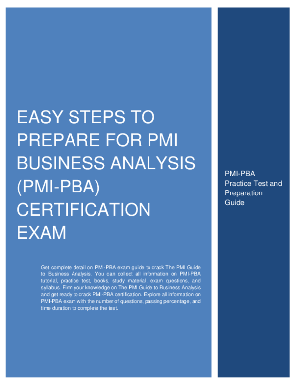 PMI-PBA Training Kit | PMI-PBA Exam Reference & Valid PMI-PBA Exam Papers