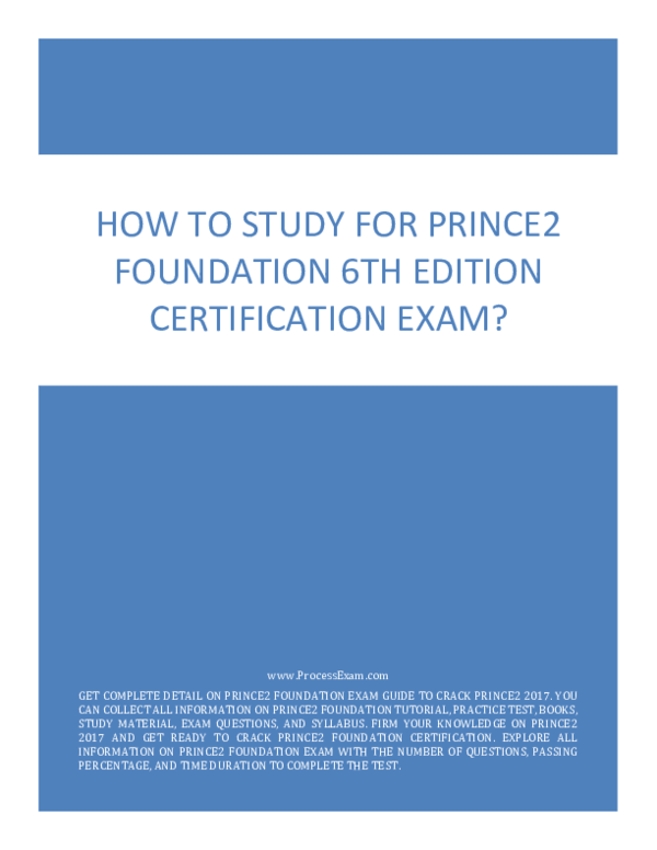 PRINCE2Foundation Reliable Test Pattern - PRINCE2 Related PRINCE2Foundation Exams