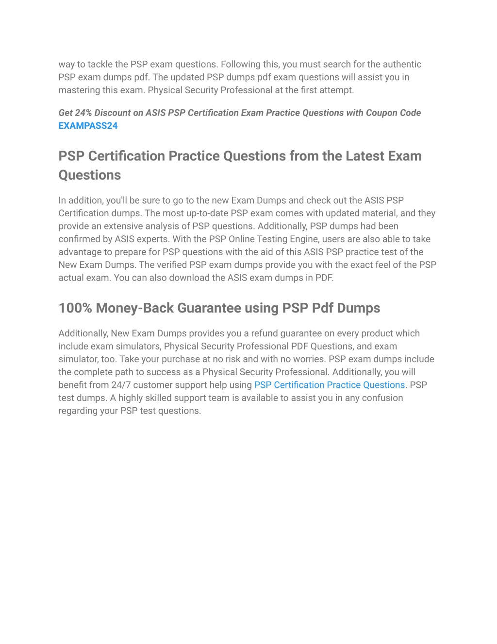 Valid PSP Exam Pattern - Exam PSP Overviews, PSP Latest Exam Review