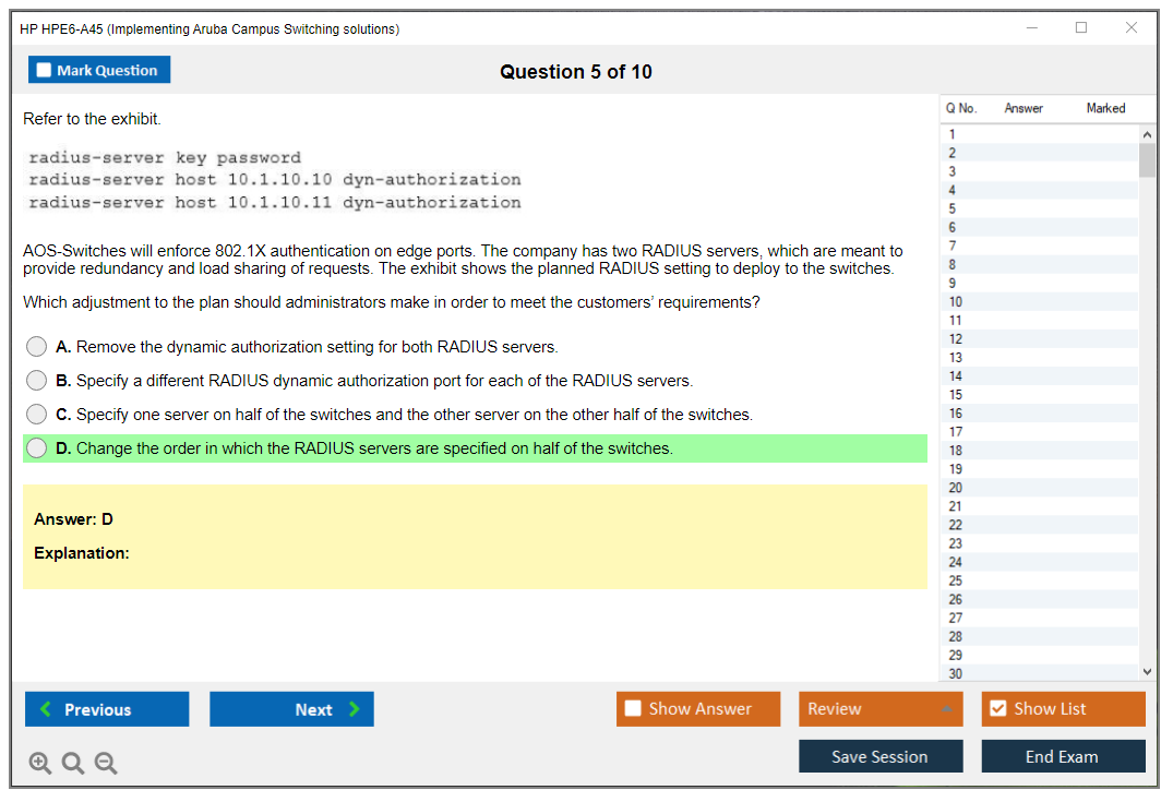 HP Useful HPE6-A85 Dumps & Exam HPE6-A85 Prep - HPE6-A85 Latest Exam Question