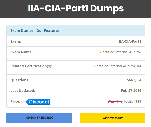 Vce IIA-CIA-Part1 File - IIA IIA-CIA-Part1 Test Guide, IIA-CIA-Part1 Latest Dump