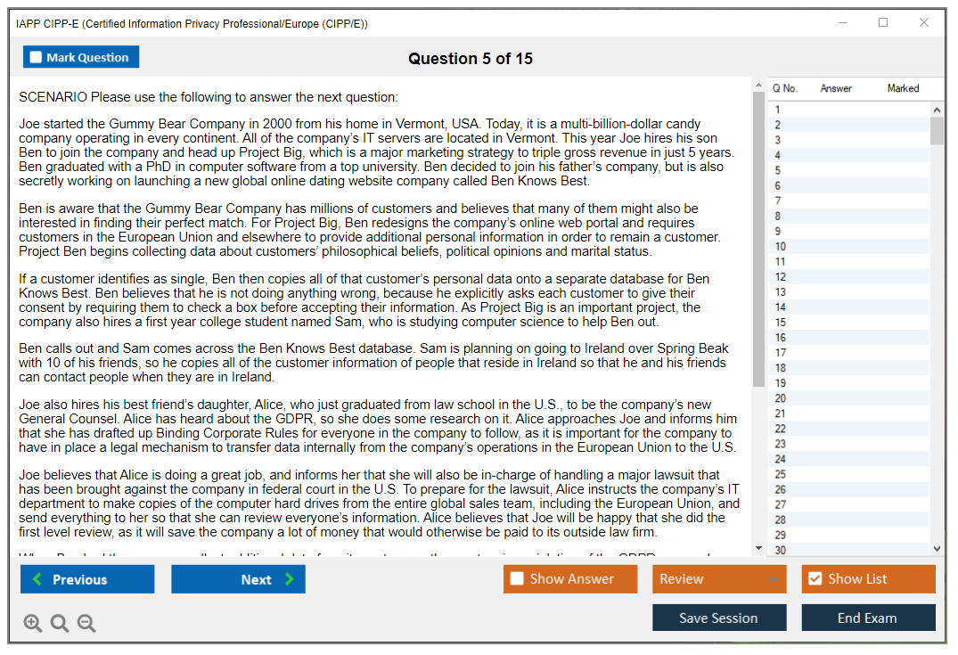 CIPP-E Passleader Review - CIPP-E Test Questions Pdf, CIPP-E Reliable Test Prep