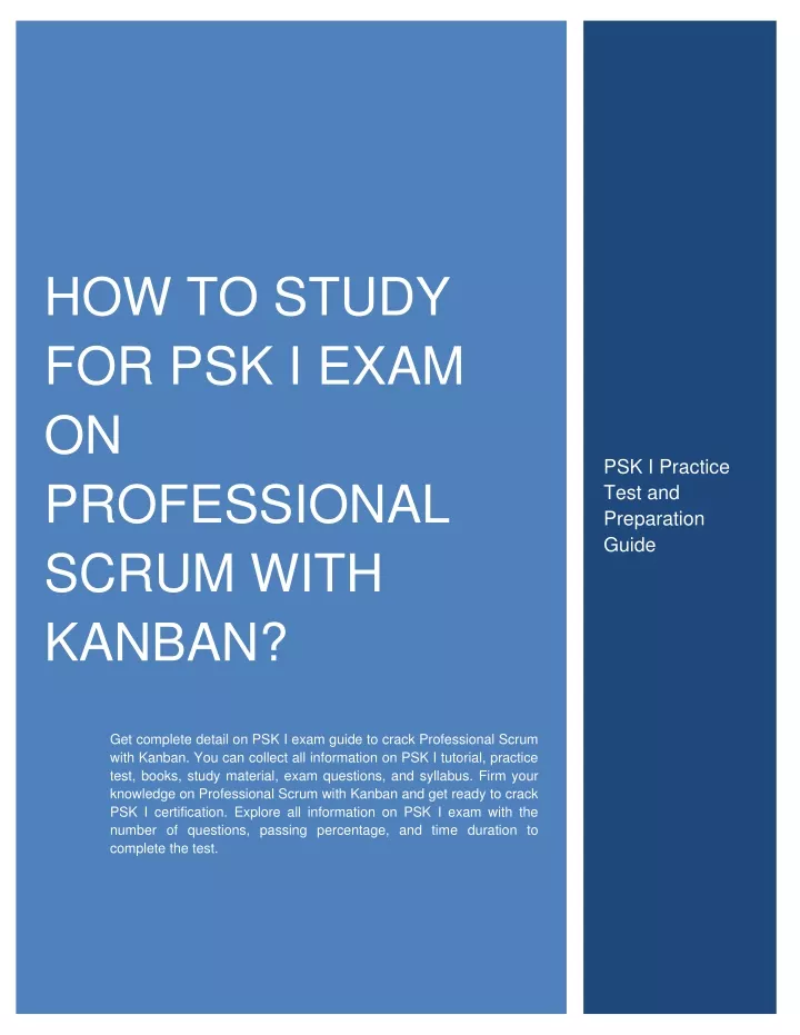 PSK-I Latest Test Report, PSK-I Latest Test Guide | Reliable PSK-I Test Experience