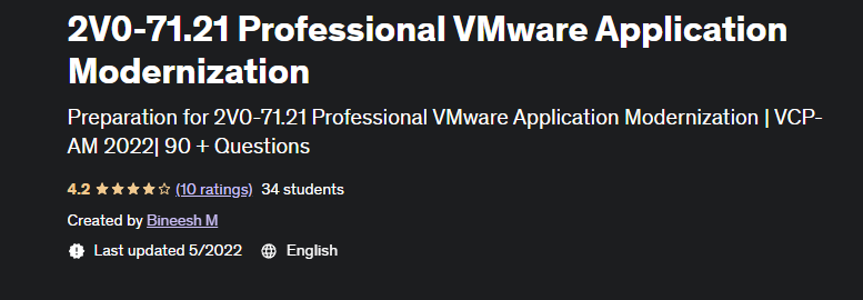 Certification 2V0-71.21 Exam Dumps | VMware 2V0-71.21 Reliable Braindumps Free