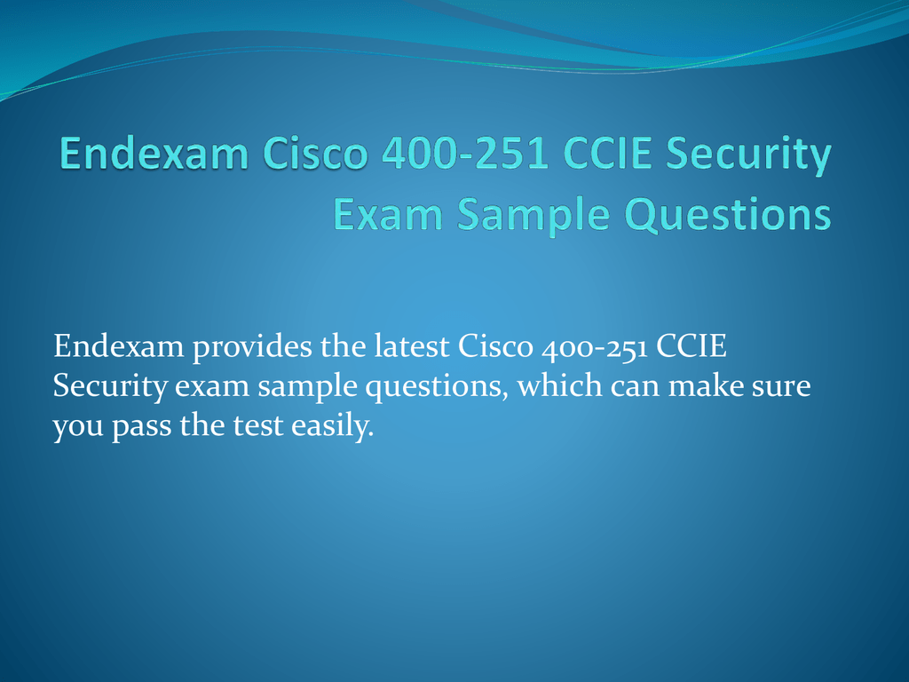 400-007 Valid Test Fee, Question 400-007 Explanations | Valid 400-007 Test Duration