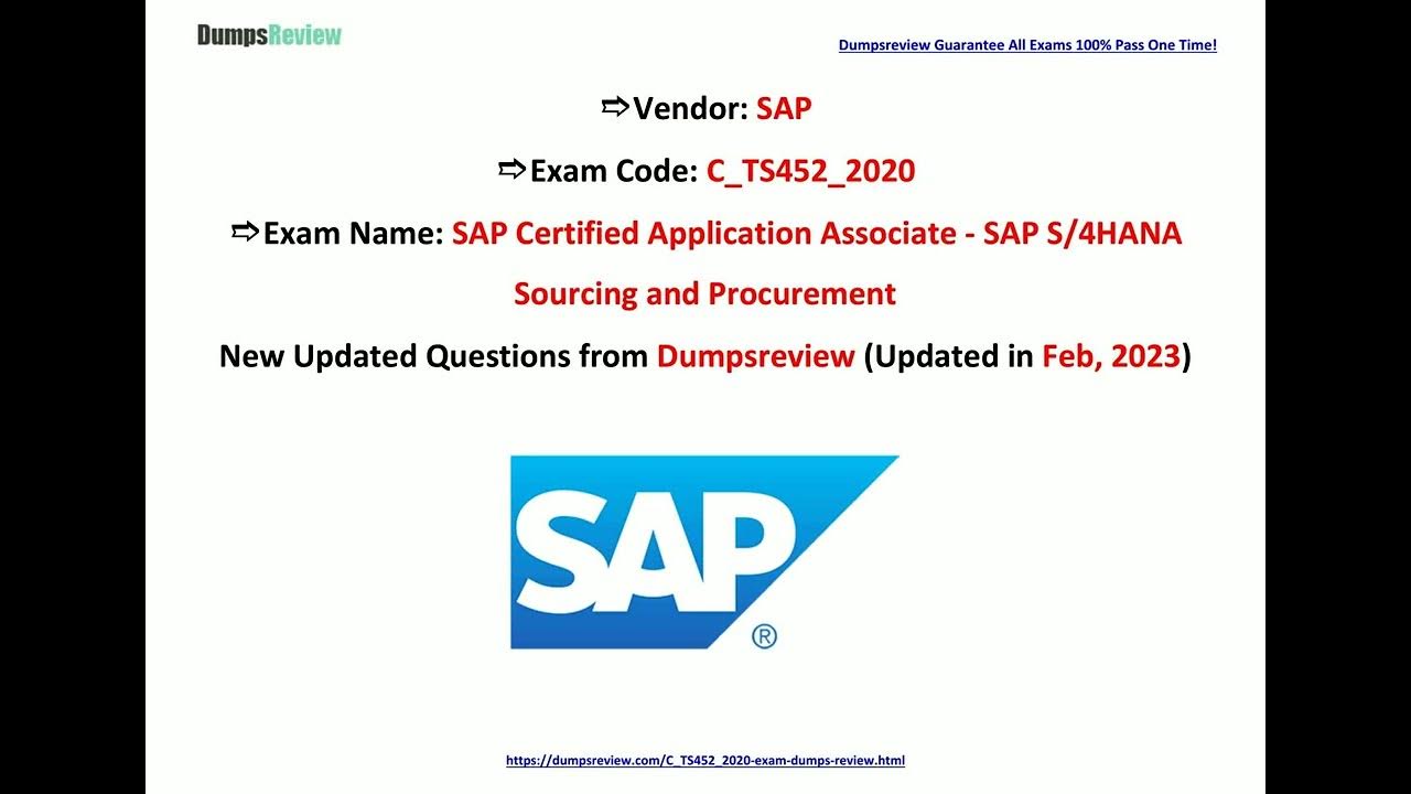 C_TS452_2020 Sample Questions Pdf | SAP C_TS452_2020 Exam Preview