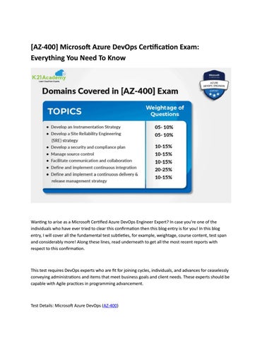 AZ-400 Exam Learning & AZ-400 Free Vce Dumps - Reliable AZ-400 Test Topics