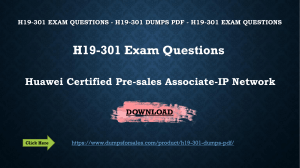 Valid Dumps H19-301 Book | H19-301 Certification Test Questions