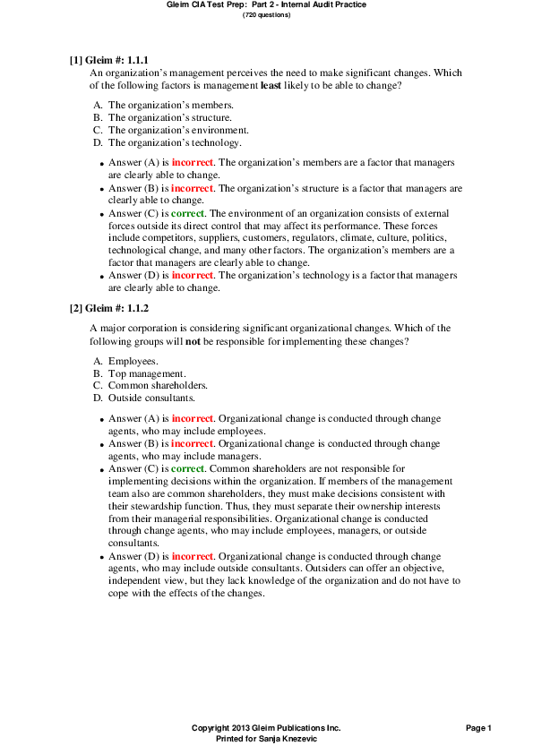 IIA-CIA-Part1 Actualtest - Latest IIA-CIA-Part1 Examprep, Official IIA-CIA-Part1 Practice Test