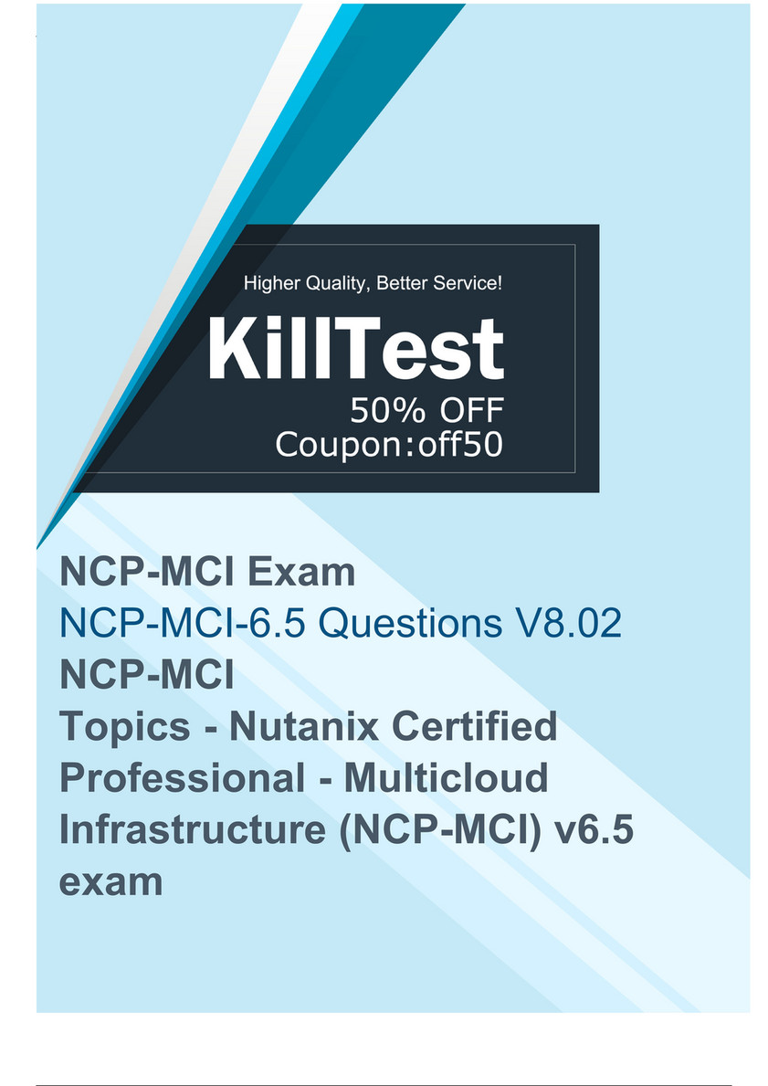 NCP-MCI-6.5 Dumps Discount | NCP-MCI-6.5 Reliable Braindumps Ebook