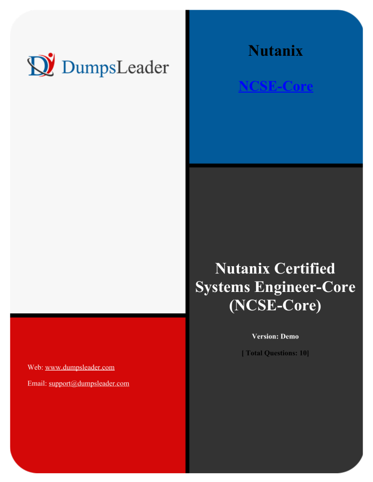 NCSE-Core Reliable Study Questions & Nutanix Latest NCSE-Core Exam Pdf