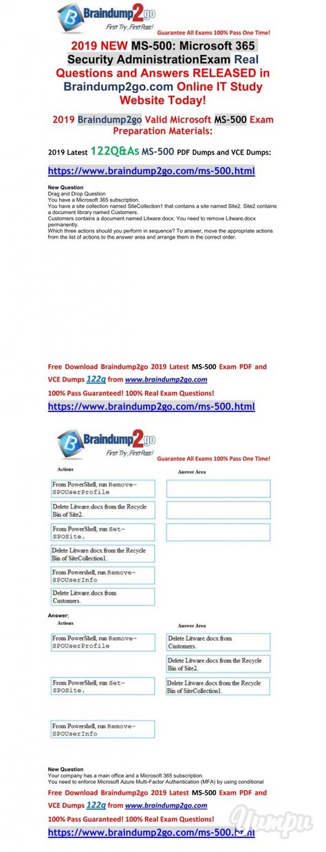 MS-500 Valid Dumps Sheet & Certification MS-500 Training