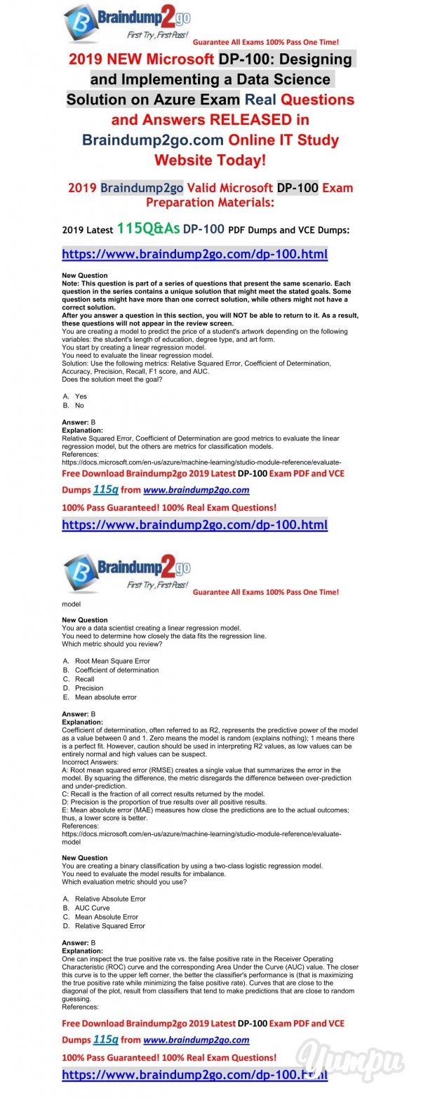 DP-100 Pdf Torrent - Exam DP-100 Vce Format, DP-100 Pdf Free