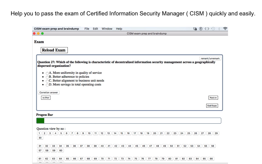 ISACA CISM Reliable Test Simulator, CISM Study Demo