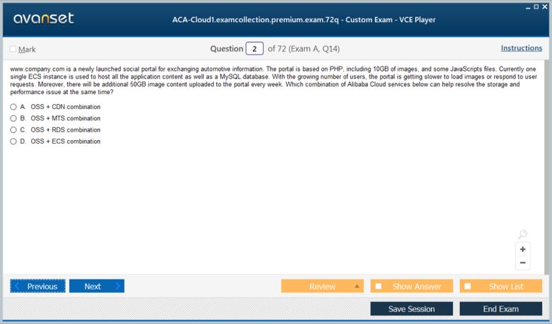 Valid ACA-Cloud1 Test Question & Alibaba Cloud Reliable ACA-Cloud1 Test Labs